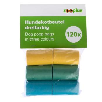 Háromszínű kutyapiszok zacskó, 18 tekercs (20 db / tekercs) kép