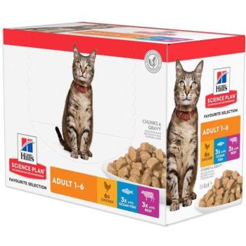 Hill's Science Plan Adult Selection fish 12x85 g kép