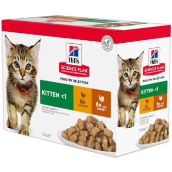 Hill's Science Plan Kitten poultry Selection 12x85 g kép