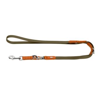 HUNTER Wolmar BioThane® x bőr állítható vezetőpóráz kutyáknak, H200cm kép
