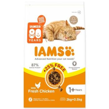 IAMS Cat Adult Csirke 2kg + 500g INGYEN