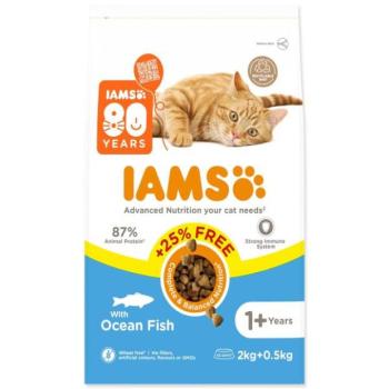 IAMS Cat Adult Ocean Fish 2kg + 500g INGYEN kép