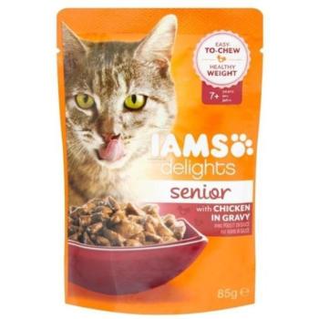 Iams Delights Senior chicken 85 g kép