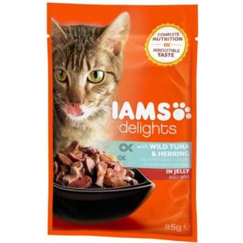 Iams Delights tuna & herring 85 g kép