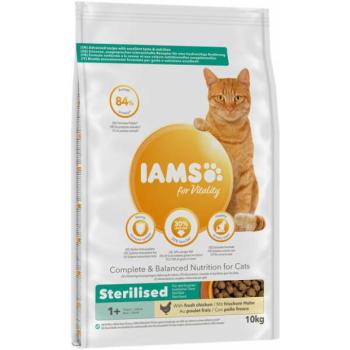 Iams for Vitality Sterilised chicken 10 kg kép