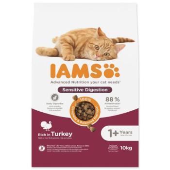 IAMS Macska Felnőtt Érzékeny Emésztés Pulyka 10kg