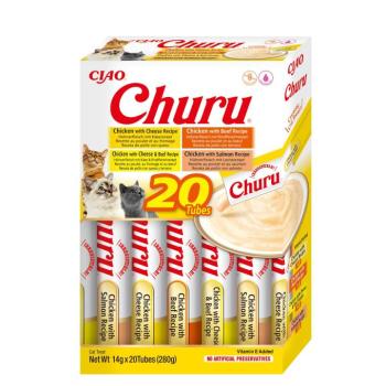Inaba Cat Ciao Churu krémes, csirkés macskacsemege válogatás 4 x (20 x 14 g) kép