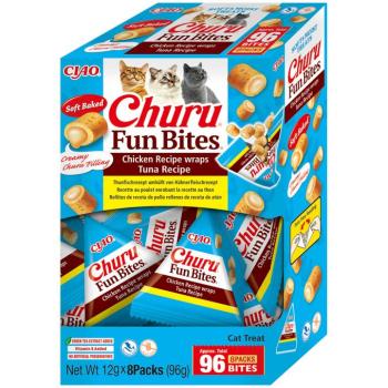 Inaba Ciao Churu Fun Bites – Tonhalas töltött wrap falatok 96 g (12 g x 8 csomag) kép