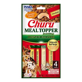 Inaba Dog Churu Meal Topper nedves kutyaeledel - csirke, marha 4 x 14 g kép