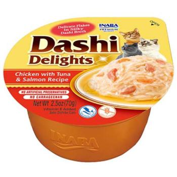 Inaba Foods Dashi chicken, tuna & salmon in sauce 70 g kép