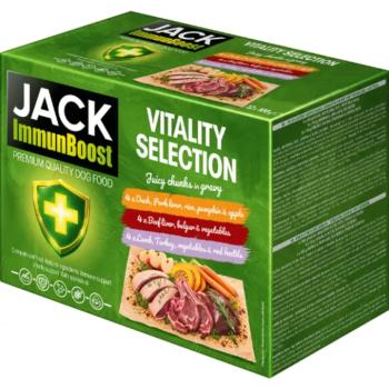 Jack Immunboost Vitality Selection húsválogatás alutasak kutyáknak 48x100 g kép