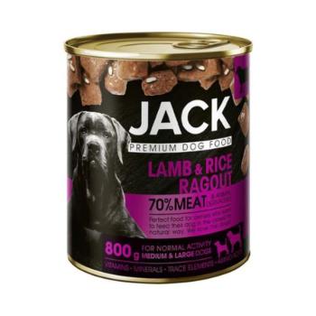 Jack kutya konzerv ragu bárány-rizs 8x800g kép