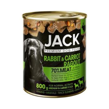 Jack kutya konzerv ragu nyúl-répa 8x800g kép