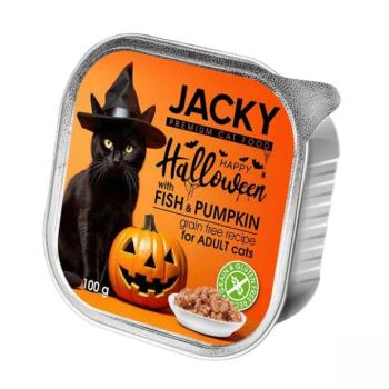 Jacky Halloween alutálka macskáknak - hal, sütőtök 100 g