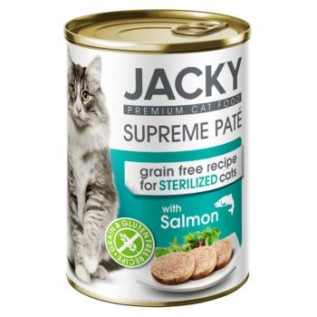 Jacky Supreme Paté konzerv sterilizált macskáknak - lazac 400 g kép