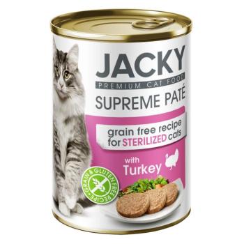 Jacky Supreme Paté konzerv sterilizált macskáknak - pulyka 400 g kép