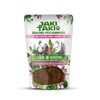 Jaki Taki Herbal Delights gyógynövényes jutalomfalat kutyáknak - liba 70 g kép