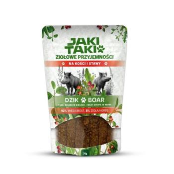 Jaki Taki Herbal Delights gyógynövényes jutalomfalat kutyáknak - vaddisznó 70 g kép