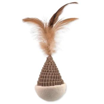 Játék MC Natural Fun kúp fácánnal karton/plüss fehér 6 cm kép