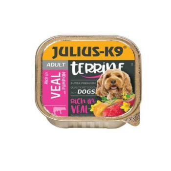 Julius-K9 Dog Terrine Adult Veal&Pumpkin - nedveseledel (borjú,sütőtök) 150g kép