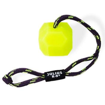 Julius K9 Fluoreszkáló zsinóros puha labda zöld 60mm átmérőjű kép