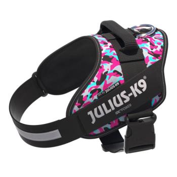 JULIUS-K9 IDC® powerhám kutyáknak, rózsaszín & szürke, M: 58 - 76 cm mellkaskörfogat