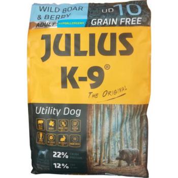 Julius-K9 Utility Dog Hypoallergenic Adult Min wild boar & berry 3 kg kép