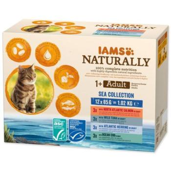 Kaps.IAMS Naturally tengeri húsSzószban multip.12x85g kép