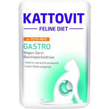 KATTOVIT Gastro turkey & rice 85 g kép