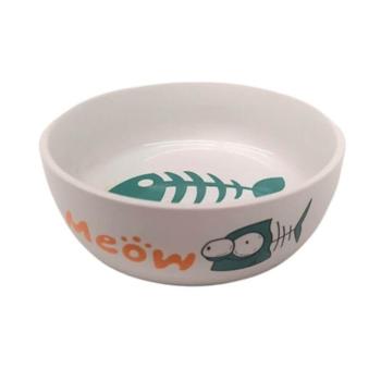 Kerámia tál hal mintával (200 ml/Ø12cm) kép