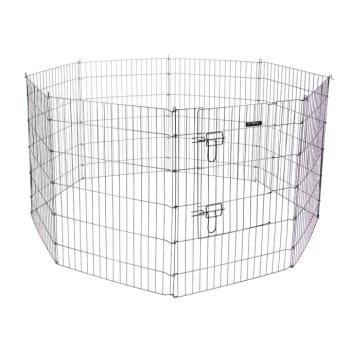 Kerbl mobil kerítés ajtóval kölyökkutyáknak és kisállatoknak 8 elem 57x78cm