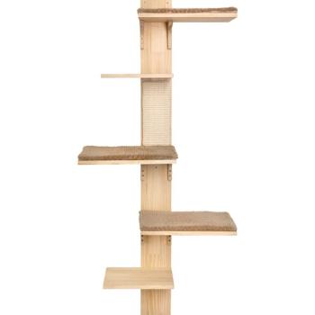 Kerbl Pet Timber fali kaparófa macskáknak natúr/szürke kép