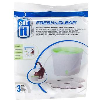 Kiegészítésül 3 db pótszűrő Catit Design Fresh & Clear macska itatókúthoz macskáknak kép