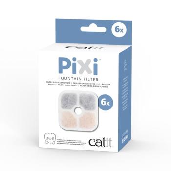 Kiegészítő tartozék pótszűrő, 6db Catit PIXI macska itatókúthoz macskáknak kép