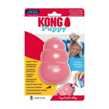 KONG Puppy kiskutya játék, L méret, pink
