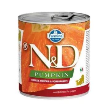 KONZERV N&D DOG CHICKEN, TÖK ÉS GRÁNÁTALMA KISKUTYA 285g kép