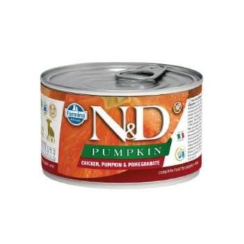 KONZERV N&D DOG CHICKEN & TÖK & GRÁNÁTALMA KISKUTYA MINI 140g kép
