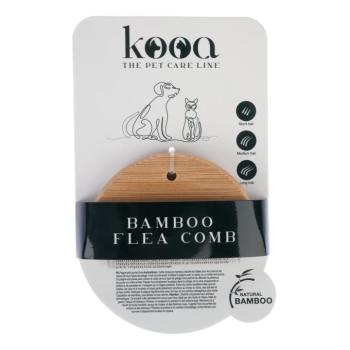 kooa bolhafésű bambuszból kutyáknak, macskáknak - H 10 x Sz 6.7 x M 1 cm kép