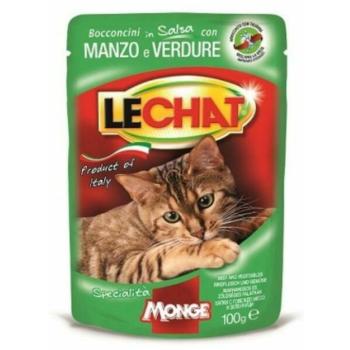 LECHAT Chunkies with beef & vegetables 100 g kép