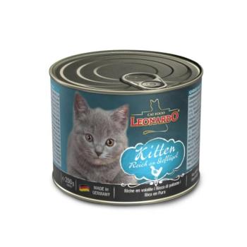 Leonardo Kitten konzerv baromfiban gazdag 6 x 200 g kép