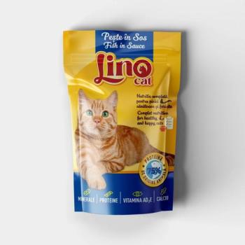 Lino nedves macskaeledel - hal 85 g kép