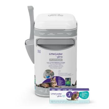 LitterLocker by Litter Genie® Platinum szemetes macskaalomhoz (egy kazettával együtt), fehér kép