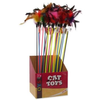Magic Cat játékkalapács tollal és paraszttal 17cm+49cm 24 db kép
