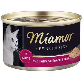 Miamor Feine Filets chicken & ham tin 100 g kép