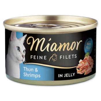 Miamor Feine Filets konzerv Felnőtt tonhal garnélával zselében 100g kép