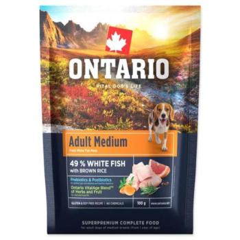 Minta Ontario Adult Medium Fish & Brown Rice 0,1kg kép
