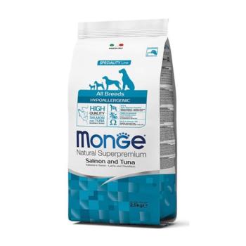 Monge All Breed Adult Hypoallergenic Salmon & Tuna 2x12 kg kutyatáp kép