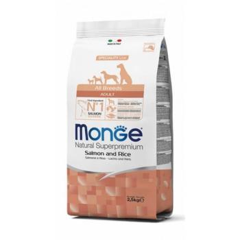 Monge All Breeds Adult Salmon and Rice száraz kutyatáp 2x12kg kép