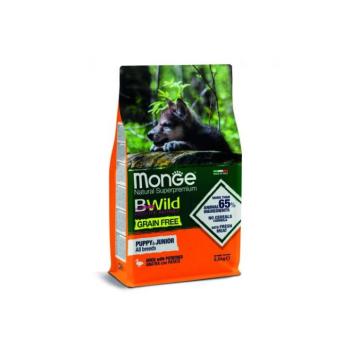 Monge BWild Grain Free Puppy & Junior All Breeds duck 2,5 kg kép