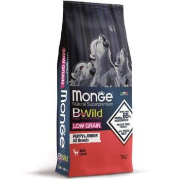 Monge BWild Low Grain Puppy & Junior All Breed deer 12 kg kép